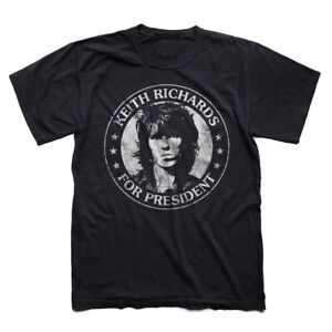  Keith Richards President For Size T-shirt Men's Rolling Stones S-3XL Unisex