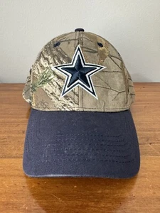 Dallas Cowboys Auténtico Realtree Camuflaje SnapBack Gorra Azul Bill Star En la parte delantera - Imagen 1 de 7