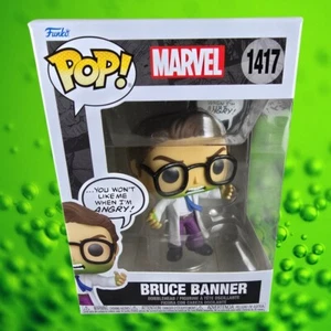 Bruce Banner Funko # 1417 (Nib) With Pop Protector - Picture 1 of 7