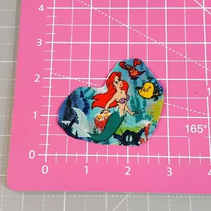 Parches de aplique de hierro de tela sirena Sebastian Ariel niños princesa dibujos animados - Imagen 1 de 11