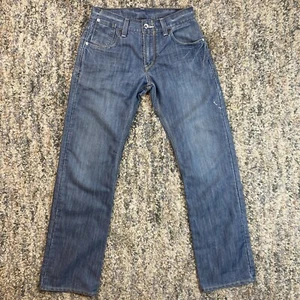 Jeans uomo Levis 514 slim gamba dritta taglia 30X32 blu denim strauss linguetta rossa - Foto 1 di 12