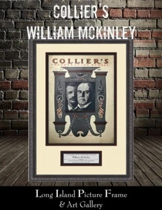 Collier's McKinley ermordet Original 1901 Zeitung mit Gravur maßgeschneidert gerahmt - Bild 1 von 4