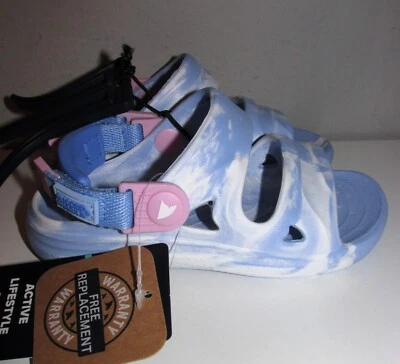 Zapatos zueco ajustables resistentes de tiburón para niñas pequeñas (talla 8) NUEVOS CON ETIQUETAS Foto 1 de 4