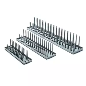 Metric Socket Rack Set 3-Piece Organizer for Tool Storage and Accessibility - Picture 1 of 12