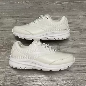 Brooks Addiction Walker 2 Shoes Women's 11 Extra Wide 2E White Leather Sneakers - Picture 1 of 10