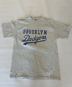 Camiseta De Colección Brooklyn Dodgers Para Hombre Talla Grande Gris Béisbol Envejecido - Imagen 1 de 6