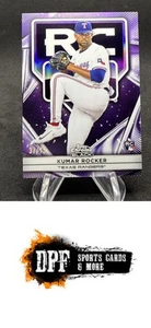 2025 Topps Chrome Black Kumar Rocker Rookie Variation Purple Refractor /75 Texas - Bild 1 von 2