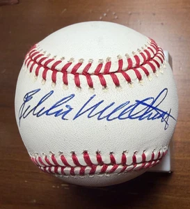 Eddie Matthew’s Braves HOF signed offizielles Baseball Autogramm  - Bild 1 von 2