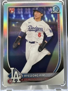 2025 Bowman Chrome HYESEONG KIM (RC) Red Rookie LOGO SP #91 LA DODGERS - Picture 1 of 5