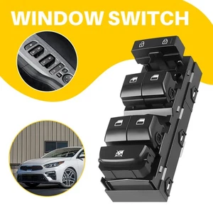 Driver Door Power Window Main Switch Front For Kia Forte 2019-2021 93571-M6100 - Picture 1 of 12