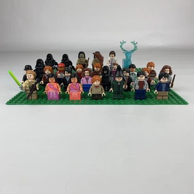 LEGO Minifigure Lot Of 28 Star Wars Harry Potter Accessories Animals Mixed - Image 1 of 4
