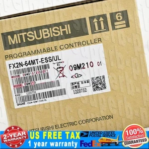 One New Mitsubishi FX2N-64MT-ESS/UL Programmable Controller FX2N64MTESS/UL - Picture 1 of 3