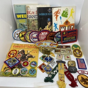 Pfadfinder Aufnäher Pins Gürtel Bücher Lot 80er 60+ Stück Boy Cub Webelo Northern - Bild 1 von 11