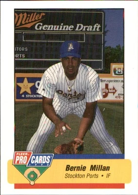 Bernie Millan 1994 Fleer ProCards #1702 RC Stockton Ports *AutographDen* - Image 1 of 2