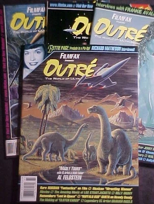 FILMFAX PRESENTS OUTRE MAGAZINE #'s 5, 6, 8+9! BETTIE PAGE/WALLY WOOD! 1996/97 Foto 1 de 4