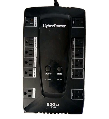 CYBERPOWER LE850G - Negro 850VA 12 salidas UPS batería de respaldo con batería Foto 1 de 4