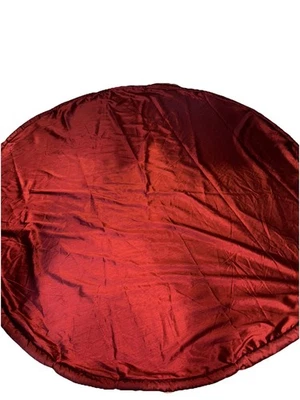 Kingsbury Home 90" Round Tablecloth Red T2-05 - Image 1 of 3