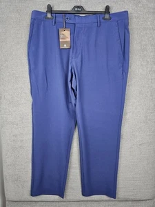 Oscar Jacobson Mens W38 L29 Davenport Golf Trousers Navy Blue BNWT - Picture 1 of 8