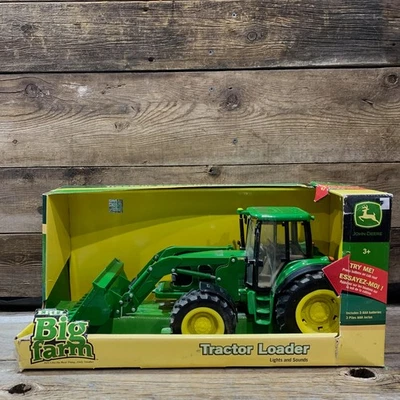 2010 ERTL, Big Farm, John Deere Tractor Loader, Lights & Sounds, Plastic, NIB - Image 1 of 4