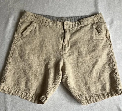 Paradise Collection Men's Shorts Linen Size 40 Beige  - Image 1 of 4