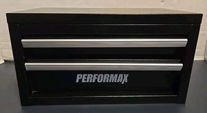 Performax Black Metal Mini 2 Drawer Tool Box Jewelry Box - Picture 1 of 11
