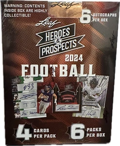 2024 Leaf Collective Football Hobby Box - 4 Autos /25 - Mahomes Auto Chase - Picture 1 of 1