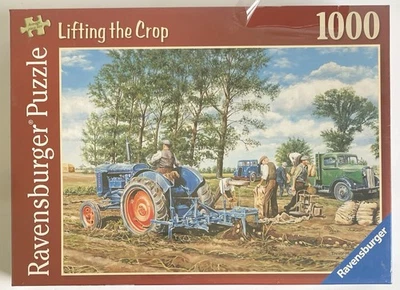 RAVENSBURGER LIFTING THE CROP 1000 PIECE JIGSAW PUZZLE FARMING TRACTOR FENS *NEW - Image 1 of 4