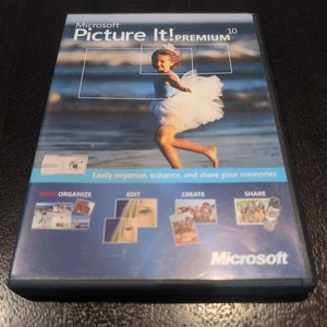 Microsoft Picture It! Premium 10 (CD) Tools Organize Edit Create Share Photos - Picture 1 of 3