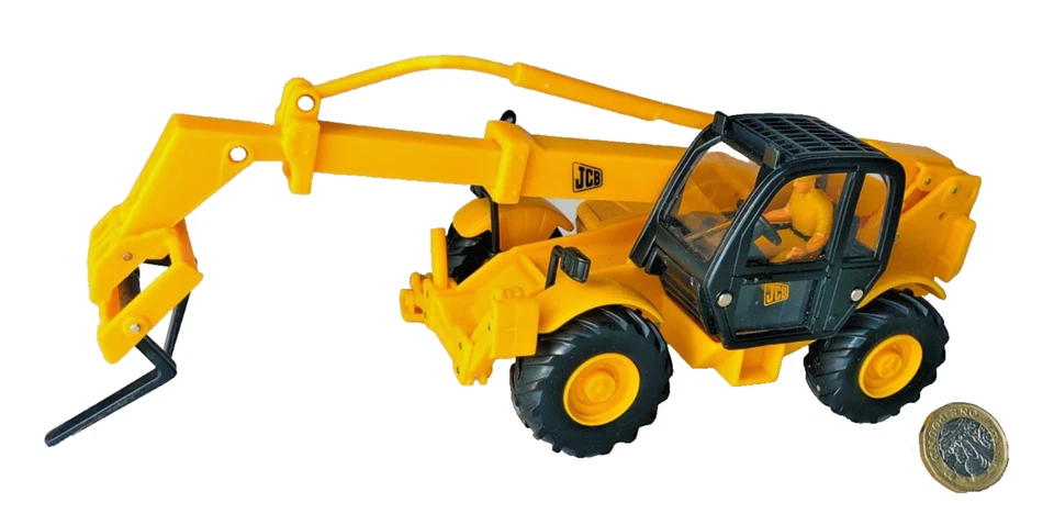 Coche de juguete JCB amarillo vintage ra Foto 1 de 4