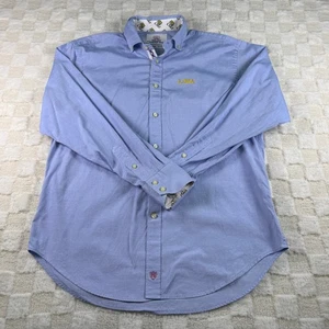 Thomas Dean LSU Tigers Collegiate Button Down Shirt Men's Medium Blue Cotton - Picture 1 of 14