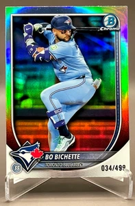 2025 Bowman Chrome Bo Bichette Refractor #/499 Blue Jays SP - Picture 1 of 3