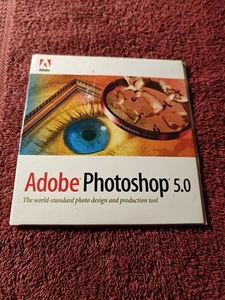 Adobe Photoshop 5.0 Microsoft Windows 2-Disc Tour & Training & Application Disc - Picture 1 of 5