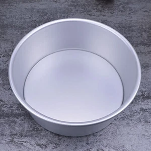 Aluminum Alloy Removable Bottom Chiffon Cake Cheesecake Baking Pan Mold Tray 1 - Picture 1 of 15