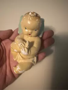 Antique Vintage Chalk ware Baby Figurine Collectible 4.5” Retro - Picture 1 of 9
