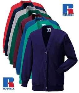 Cárdigan sudadera Russell 273B Schoolgear niños niños niñas niños cuello en V - Imagen 1 de 10