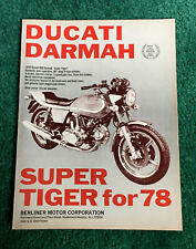 ORIGINAL 1978 DUCATI MOTORCYCLE MAGAZINE AD 900 DARMAH POSTER?