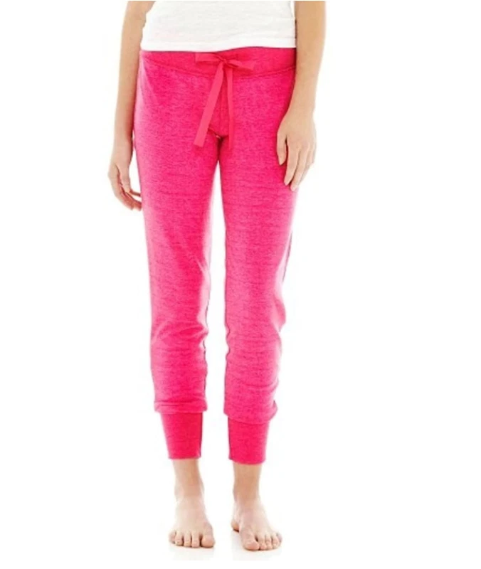 Flirtitude Slim-Fit Sleep Pants Pink Power Size L New Msrp $30.00   - Image 1 of 1