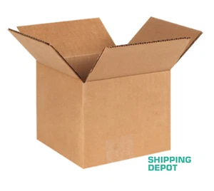 25 ~ 6x6x5" Corrugated Kraft Cardboard Cartons Shipping Packing Box Boxes - Picture 1 of 3