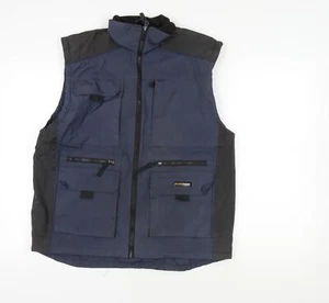 Fortress Blue Zipped Waistcoat M - Men's Bodywarmer - Picture 1 of 12