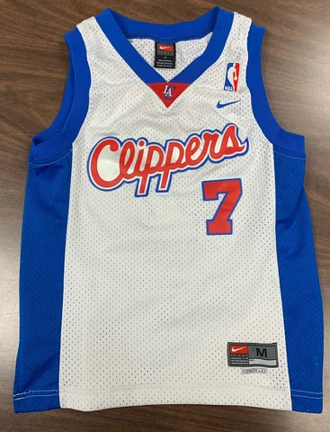 VTG NIKE Los Angeles Clippers LAMAR ODOM Jersey Youth MEDIUM BOYS NBA SEWN Cover