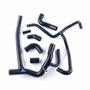 For 1998-2004 Land Rover Discovery 2 TD5 Black Silicone Radiator Water Hoses ZAP - Picture 1 of 5