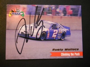 Rusty Wallace - 1998 Maxx Autographed Racing card # 103 - NASCAR - Climbing Pack - Picture 1 of 2