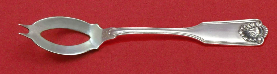 Fiddle Shell by Frank Smith Sterling Silver Olive Spoon Ideal 5 1/4" Custom Made - Image 1 of 1
