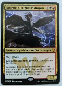 Dragonlord Kolaghan x1 FRENCH NM Never Played Regular Dragons of Tarkir Mythic - Picture 1 of 2