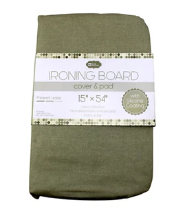Ironing Board Cover & Pad 15" x 54" Fits Standard Size Silicone Coating Gold - Picture 1 of 2