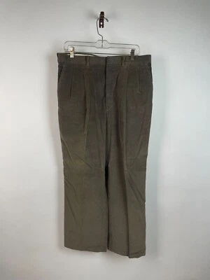 1990 年代灯芯绒裤子男式棕色 34 英寸 X 28 英寸褪色深受喜爱! 34L 升 — 第 1/4 张图片