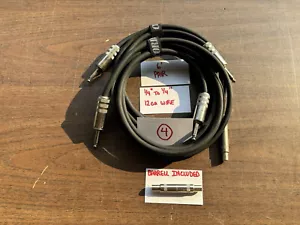 6' PAIR 12GA Gauge Passive Speaker Cables. 1/4” to 1/4” G & H Switchcraft. - Picture 1 of 2