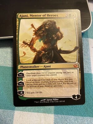 MTG Magic the Gathering Journey into Nyx AJANI, MENTOR OF HEROES (Mythic) - Image 1 of 3