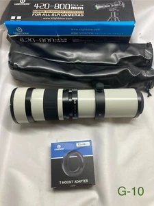 Lightdow 420-800mm f/8.3 Manual Zoom Telephoto Lens + T-Mount for Nikon - Picture 1 of 5
