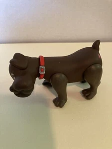 Vintage Tonka 1986 Poseable Plastic Pound Puppies Dark Brown - Picture 1 of 4